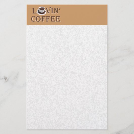 Lieblicher Kaffee Briefpapier (Vorderseite)