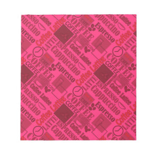 Lieblicher Kaffee Notizblock