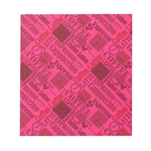 Lieblicher Kaffee Notizblock (Vorderseite)