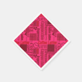 Lieblicher Kaffee Serviette (Ecke)