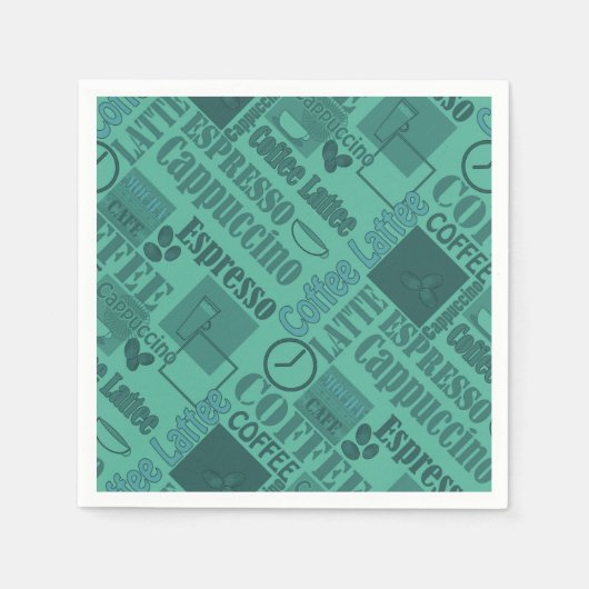 Lieblicher Kaffee Serviette (Vorderseite)