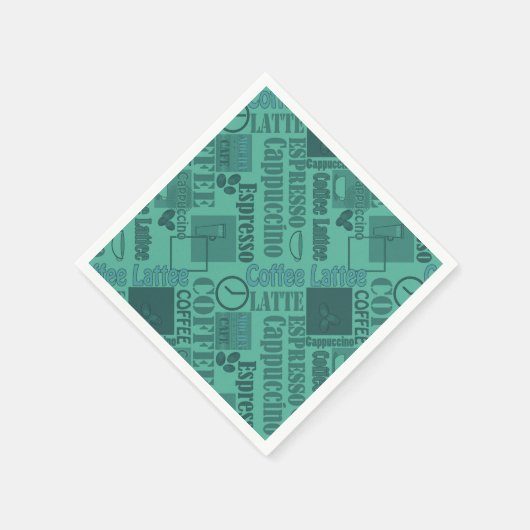 Lieblicher Kaffee Serviette (Ecke)