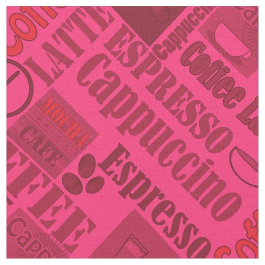 Lieblicher Kaffee Stoff (Nahaufnahme)