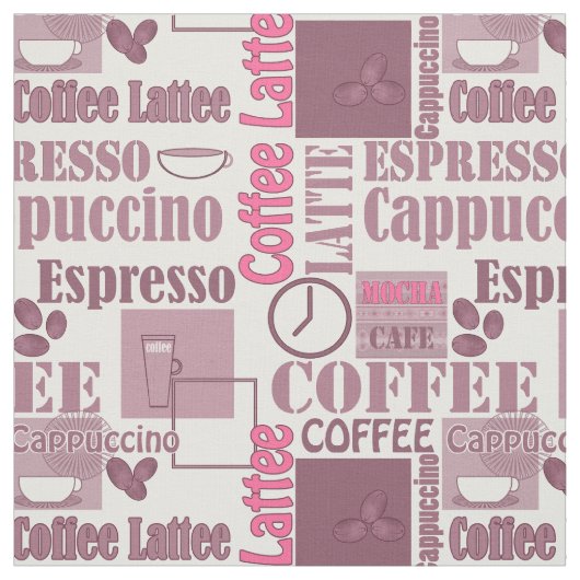 Lieblicher Kaffee Stoff (Muster)