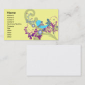 lieblicher kleiner Blauvogel Visitenkarte (Vorne/Hinten)