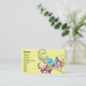 lieblicher kleiner Blauvogel Visitenkarte (Stehend Vorderseite)