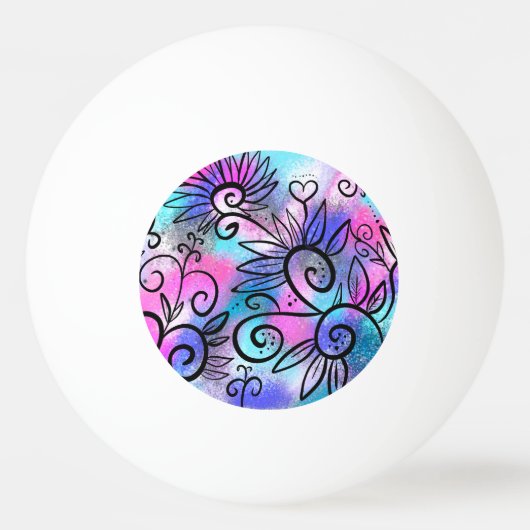 Lieblicher kleiner Vogel Tischtennisball (Vorderseite)