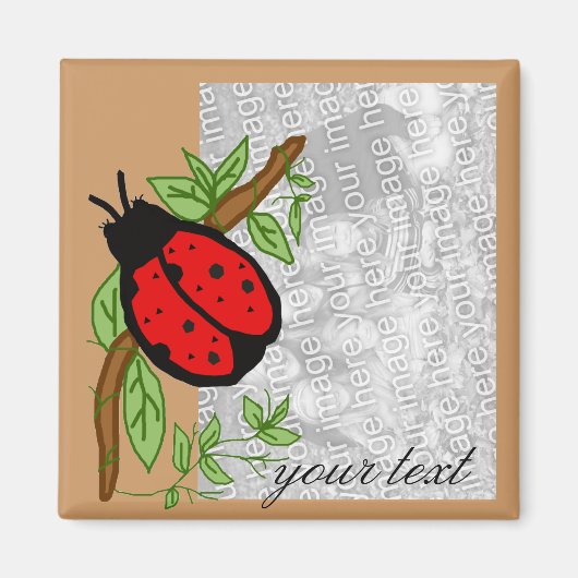 Lieblicher Lady-Bug, Template-Magnet Magnet (Vorne)