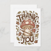 Lieblicher Magic Mushroom Danke Karte (Vorne/Hinten)