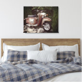 Lieblicher Old Scooter Single Print Leinwanddruck (Insitu (Schlafzimmer))
