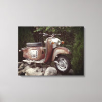 Lieblicher Old Scooter Single Print