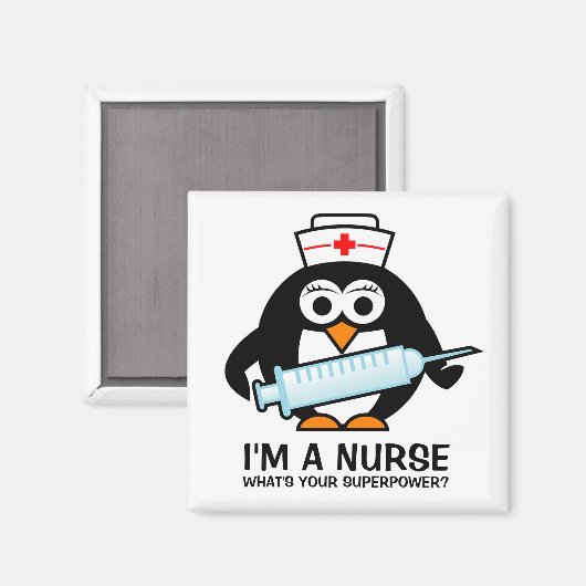 Lieblicher Pflegemagnet mit niedlicher Pinguinschw Magnet (Vorderseite/Rückseite)