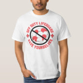 Lieblicher Rettungsschwimmer Rette T-Shirt (Vorderseite)
