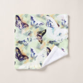 Lieblicher Schmetterling Badhandtuch Set (Waschlappen)