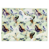 Lieblicher Schmetterling Große Geschenktüte (Rückseite)