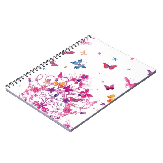 Lieblicher Schmetterling Notizblock (Linke Seite)