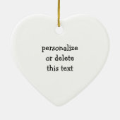 Lieblicher schwarzer Poodhund, optional personalis Keramik Ornament (Hinten)