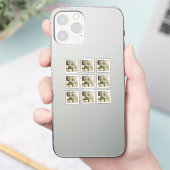 Lieblicher Springflower Grid Aufkleber (Telefon)