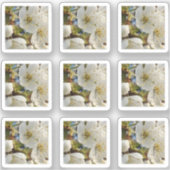 Lieblicher Springflower Grid Aufkleber (Vorderseite)