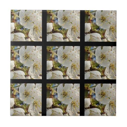 Lieblicher Springflower Grid Fliese (Vorderseite)
