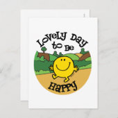 Lieblicher Tag, Herr Happy zu sein Postkarte (Vorne/Hinten)