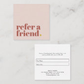 Lieblicher Text verweisen auf einen Freund  Quadratische Visitenkarte (Vorne/Hinten)