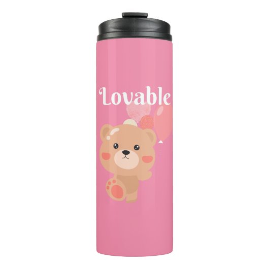 Lieblicher Thermaltumbler Thermosbecher (Vorderseite)