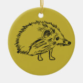 Lieblicher und süßer Igel Zeichnend Ornament (Vorne)