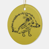 Lieblicher und süßer Igel Zeichnend Ornament (Links)
