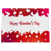 Lieblicher Valentinstag Herzchen große Geschenktas Geschenktüte (Vorderseite)