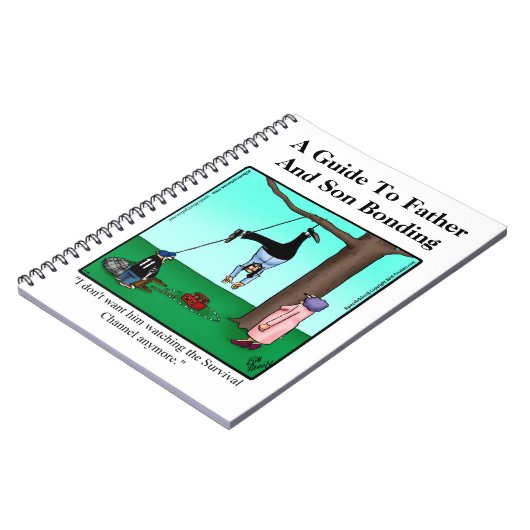 Lieblicher Vater und Sohn Bonding Spaß Notebook Notizblock (Linke Seite)