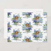 Lieblicher Vintager Hund einer Dackel Postkarte (Vorne/Hinten)