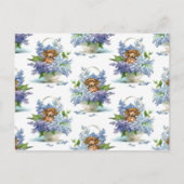 Lieblicher Vintager Hund einer Dackel Postkarte (Vorderseite)