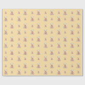 Lieblicher Weihnachtsbär Geschenkpapier (Flach)