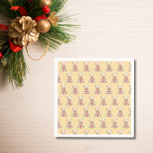 Lieblicher Weihnachtsbär Serviette