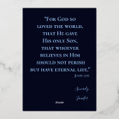 Lieblicher Weihnachtsbaum Folien Feiertagskarte (Rückseite)