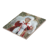 Lieblicher Weihnachtsengel-Druck Fliese (Seite)