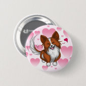 Lieblicher Welpe Button (Vorne & Hinten)
