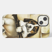 Lieblicher Welpe iPhone Hülle (Rückseite (Horizontal))