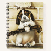 Lieblicher Welpe Notizblock (Vorderseite)