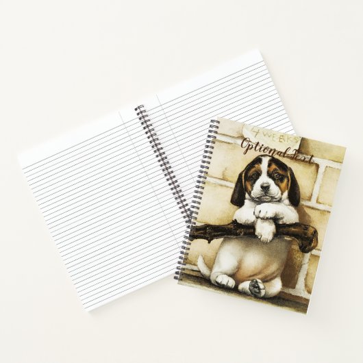 Lieblicher Welpe Notizblock (Innenseite)