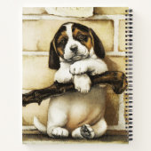 Lieblicher Welpe Notizblock (Rückseite)