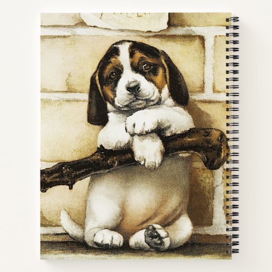 Lieblicher Welpe Notizblock (Rückseite)