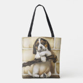 Lieblicher Welpe Tasche (Rückseite)