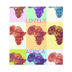 LIEBLICHES AFRIKA NOTIZBLOCK
