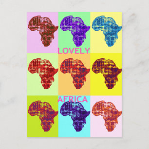 LIEBLICHES AFRIKA POSTKARTE