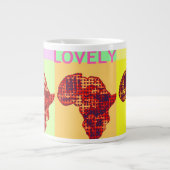 Liebliches Afrika Zuhause Drink Jumbo Kaffee Mugs Jumbo-Tasse (Vorderseite)