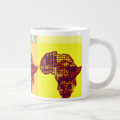 Liebliches Afrika Zuhause Drink Jumbo Kaffee Mugs Jumbo-Tasse (Rechts)