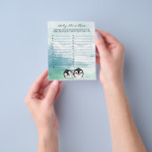 Liebliches Baby Pinguine Baby Name Race Game Flyer (Gruppe)