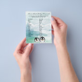 Liebliches Baby Pinguins Baby Animal Name Game Flyer (Gruppe)